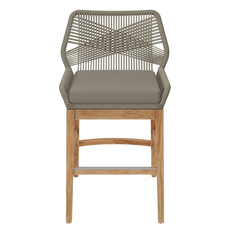 Wellspring Counter Stool in Light Gray Greige