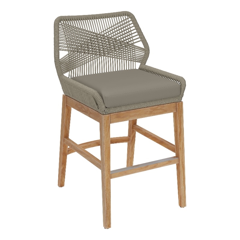 Wellspring Counter Stool in Light Gray Greige