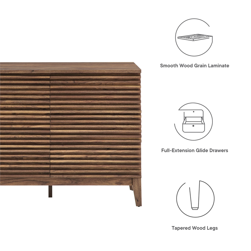 Render Dresser in Walnut