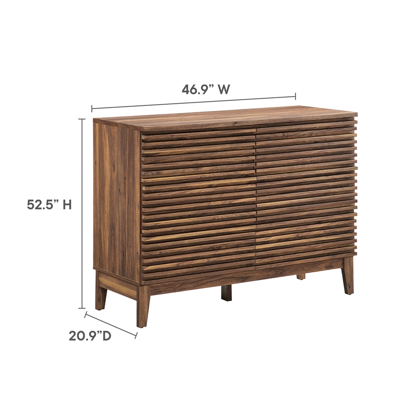Render Dresser in Walnut