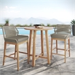 Wellspring 3-Piece Bar Set in Light Gray Greige