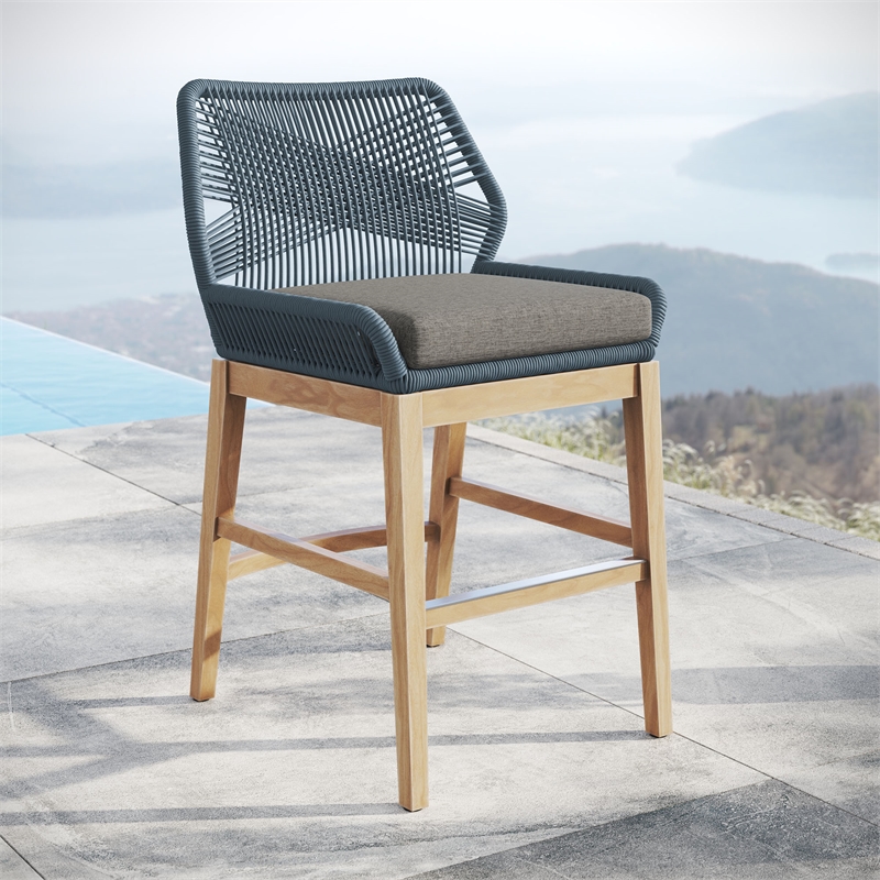 Wellspring Counter Stool in Blue Graphite