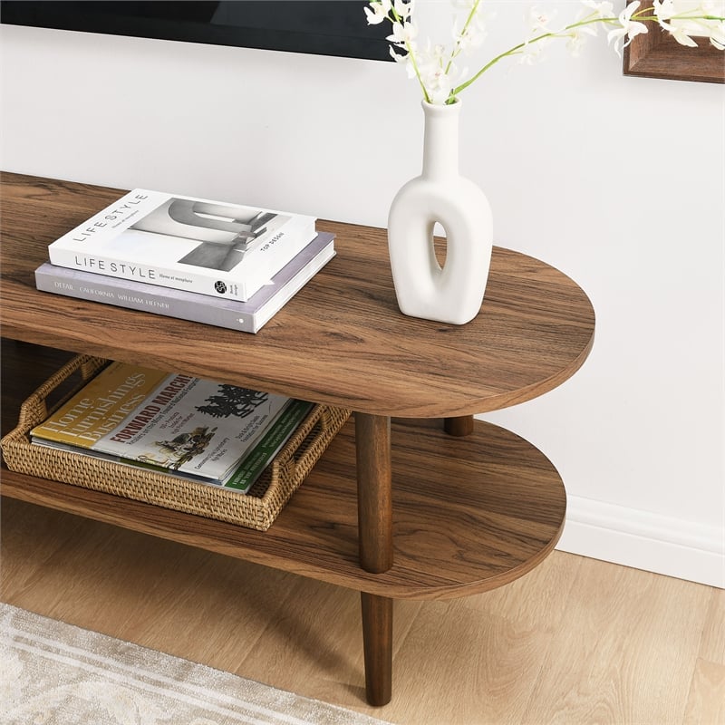 Torus TV Stand in Walnut