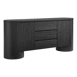 Duval Sideboard Storage Cabinet in Black