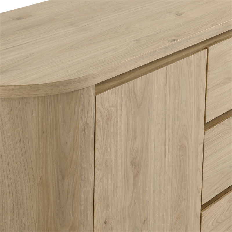 Duval Sideboard Storage Cabinet in Hickory Frost