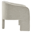 Modway Greer Boucle Fabric Upholstered Accent Armchair in Parchment