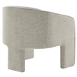 Modway Greer Boucle Fabric Upholstered Accent Armchair in Parchment