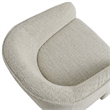 Modway Greer Boucle Fabric Upholstered Accent Armchair in Parchment