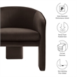 Greer Accent Armchair in Chocolate Brown