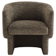Modway Muse Boucle Fabric Upholstered Barrel Accent Chair in Antique