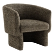 Modway Muse Boucle Fabric Upholstered Barrel Accent Chair in Antique