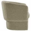 Modway Muse Boucle Fabric Upholstered Barrel Accent Chair in Cork