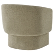 Modway Muse Boucle Fabric Upholstered Barrel Accent Chair in Cork
