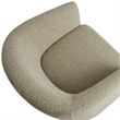 Modway Muse Boucle Fabric Upholstered Barrel Accent Chair in Cork