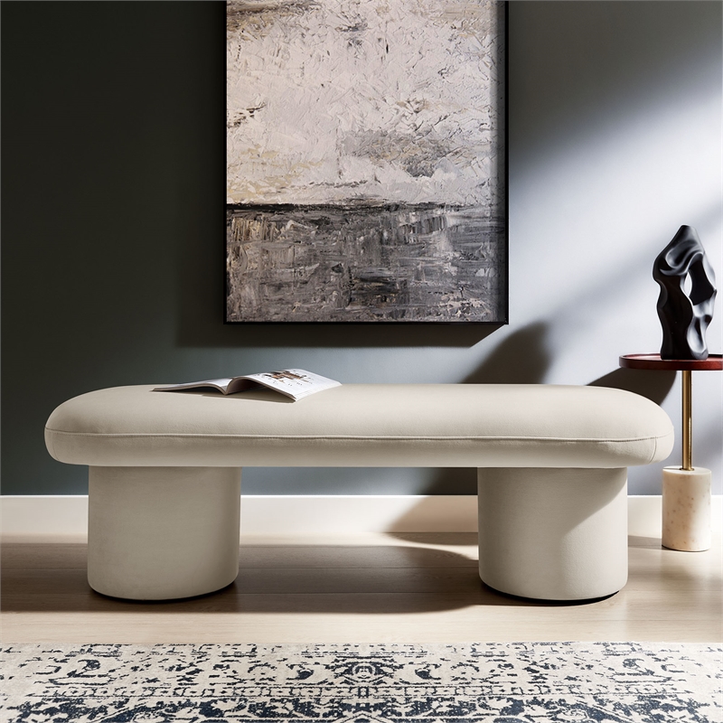 Orla Bench in Almond