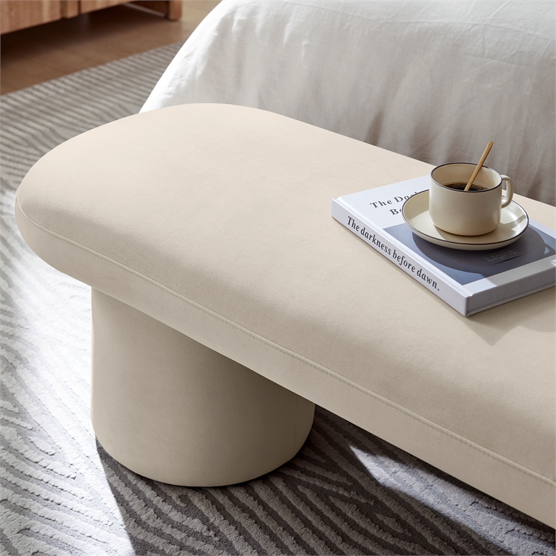 Orla Bench in Almond