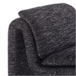 Modway Lume Boucle Fabric Upholstered Armless Accent Chair in Charcoal