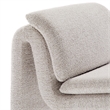 Modway Lume Boucle Fabric Upholstered Armless Accent Chair in Parchment
