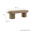 Modway Orla Bench in Taupe