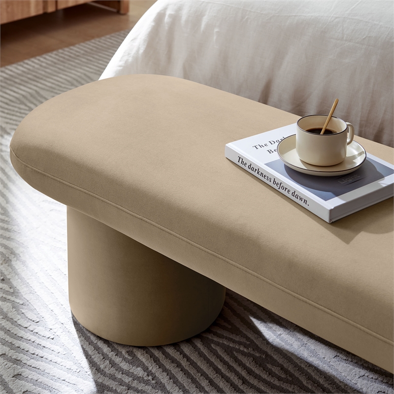 Modway Orla Bench in Taupe