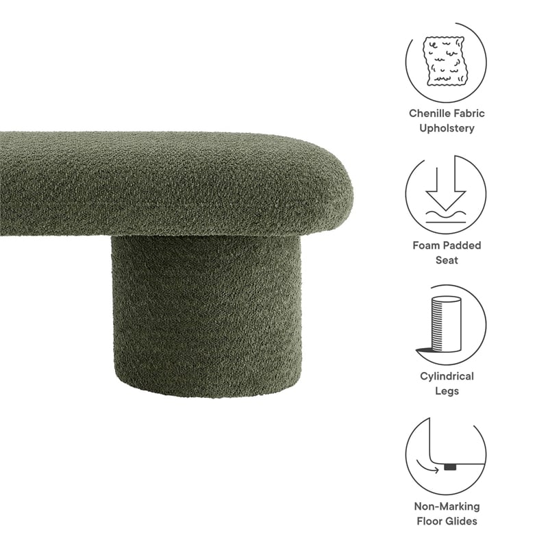 Modway Orla Bench in Sage