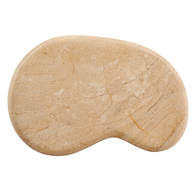 Modway Elowen Indoor/Outdoor Textured Faux Travertine End Table in Travertine