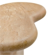 Modway Elowen Indoor/Outdoor Textured Faux Travertine End Table in Travertine