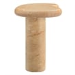 Modway Elowen Indoor/Outdoor Textured Faux Travertine End Table in Travertine