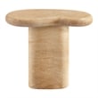 Modway Elowen Indoor/Outdoor Textured Faux Travertine End Table in Travertine