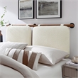 Anela Queen Headboard in Cream Walnut