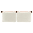 Anela Queen Headboard in Cream Walnut