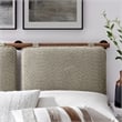 Anela Queen Headboard in Oatmeal Walnut