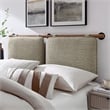 Anela Queen Headboard in Oatmeal Walnut