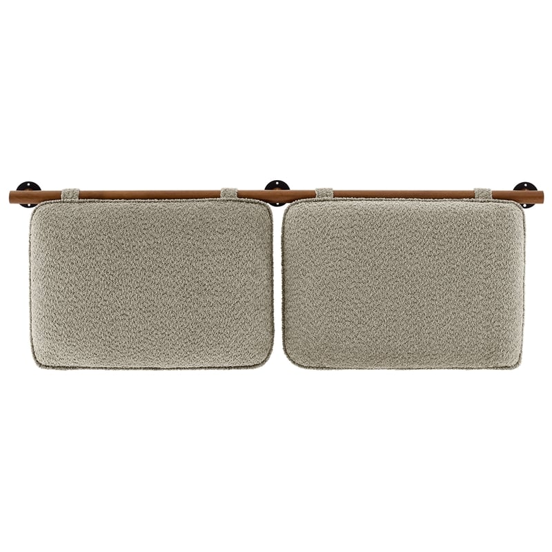 Anela Queen Headboard in Oatmeal Walnut