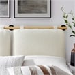 Anela King Size Headboard in Cream Natural