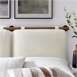 Anela King Size Headboard in Cream Walnut