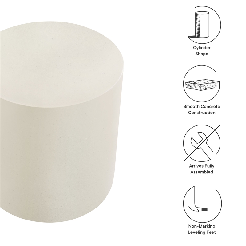 Brion Stool in White