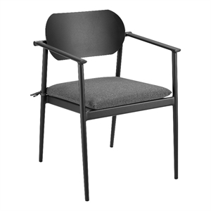 Aeris Dining Armchair Set of 2 in Charcoal