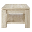 Modway Hollis Rectangular Coffee Table in Travertine Laminate