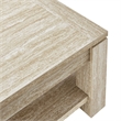 Modway Hollis Rectangular Coffee Table in Travertine Laminate