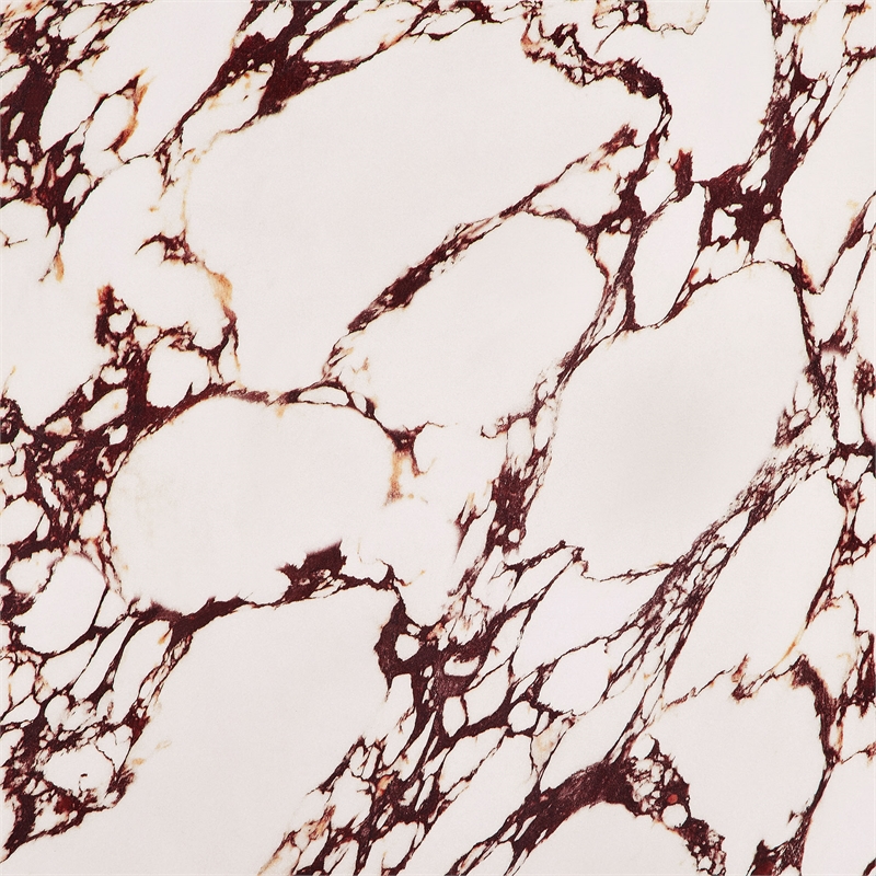 Valen Coffee Table in Red Marble