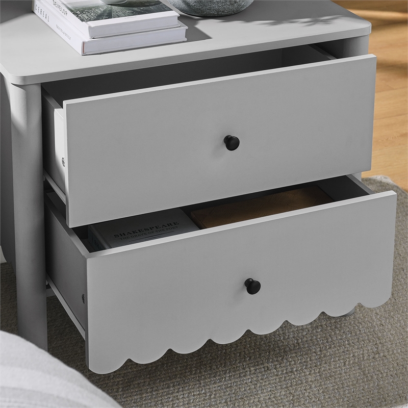 Emmeline Nightstand in Light Gray