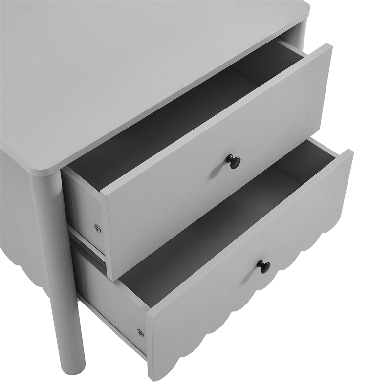 Emmeline Nightstand in Light Gray