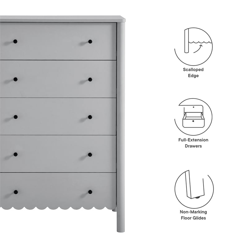 Emmeline Chest in Light Gray