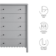 Emmeline Chest in Light Gray