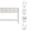 Emmeline Console Table in White