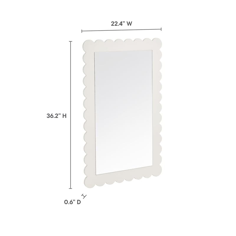 Emmeline Wall Mirror in White