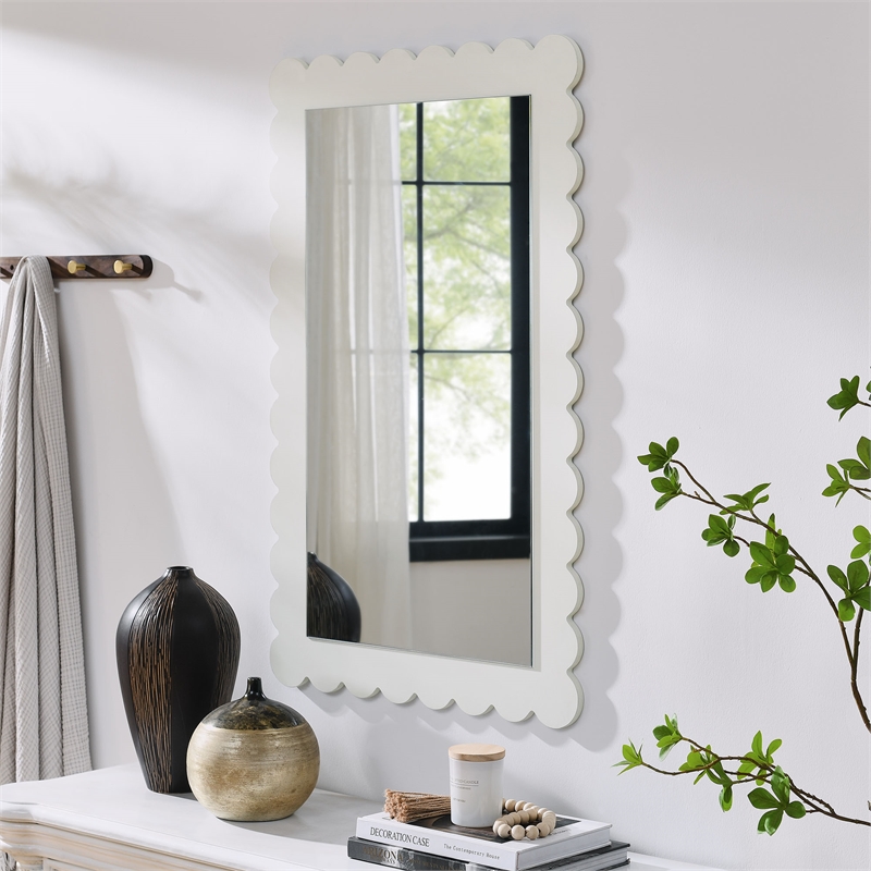 Emmeline Wall Mirror in White