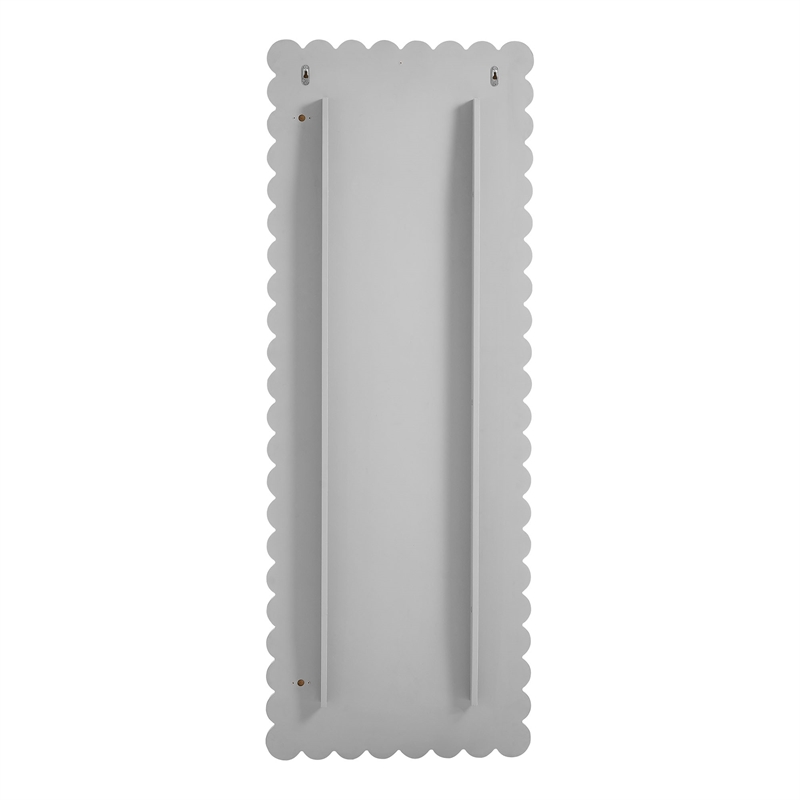 Emmeline Floor Mirror in Light Gray