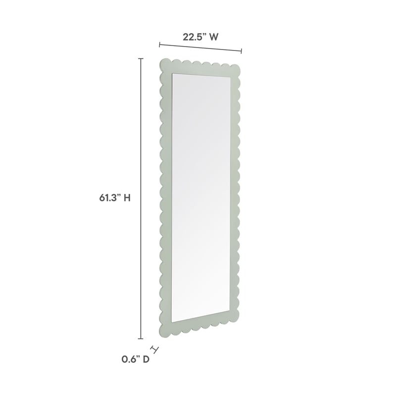 Emmeline Floor Mirror in Sage